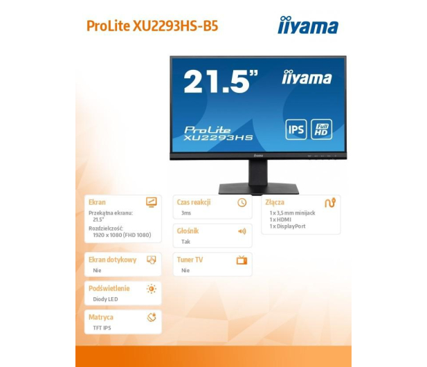 iiyama XU2293HS-B5 - 1163367 - zdjęcie 10
